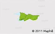 Physical 3D Map of Moldrup, cropped outside