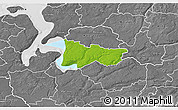 Physical 3D Map of Moldrup, desaturated