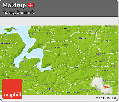 Physical 3D Map of Moldrup