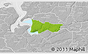 Physical 3D Map of Moldrup, lighten, desaturated