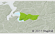 Physical 3D Map of Moldrup, lighten, semi-desaturated