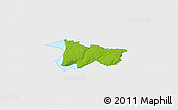 Physical 3D Map of Moldrup, single color outside