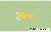 Savanna Style 3D Map of Moldrup, single color outside