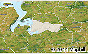 Shaded Relief 3D Map of Moldrup, satellite outside