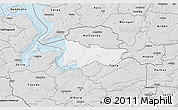 Silver Style 3D Map of Moldrup