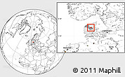 Blank Location Map of Moldrup, highlighted country, highlighted parent region