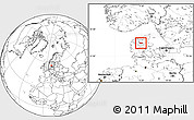 Blank Location Map of Moldrup, highlighted parent region