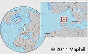 Gray Location Map of Moldrup, highlighted parent region