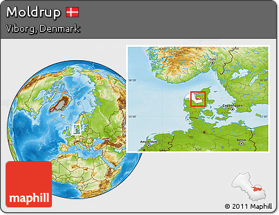 Physical Location Map of Moldrup, highlighted parent region
