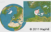 Satellite Location Map of Moldrup, highlighted country