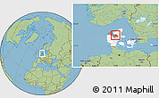 Savanna Style Location Map of Moldrup, highlighted country, highlighted parent region