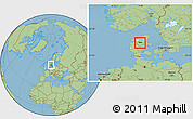 Savanna Style Location Map of Moldrup