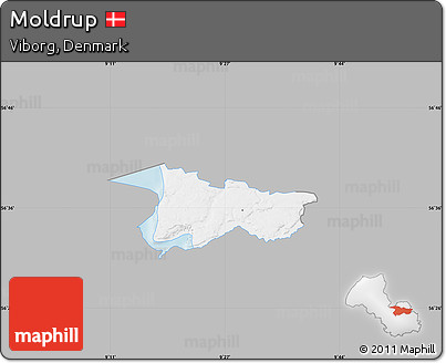 Gray Map of Moldrup, single color outside