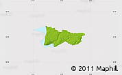 Physical Map of Moldrup, cropped outside