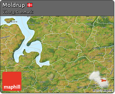 Satellite Map of Moldrup