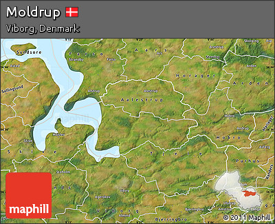 Satellite Map of Moldrup