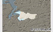 Shaded Relief Map of Moldrup, darken