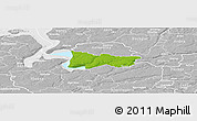 Physical Panoramic Map of Moldrup, lighten, desaturated