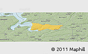 Savanna Style Panoramic Map of Moldrup