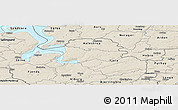Shaded Relief Panoramic Map of Moldrup