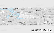 Silver Style Panoramic Map of Moldrup