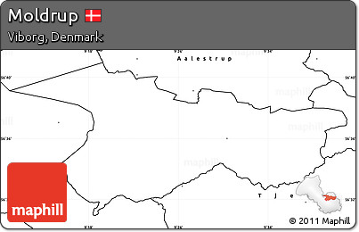Blank Simple Map of Moldrup