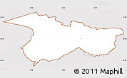 Classic Style Simple Map of Moldrup, cropped outside