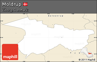 Classic Style Simple Map of Moldrup