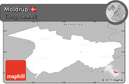 Gray Simple Map of Moldrup