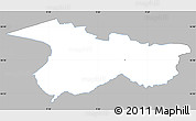 Gray Simple Map of Moldrup, single color outside