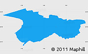 Political Simple Map of Moldrup, single color outside