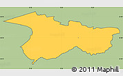 Savanna Style Simple Map of Moldrup, cropped outside