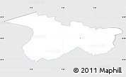 Silver Style Simple Map of Moldrup, single color outside