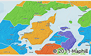 Political 3D Map of Morso