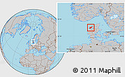 Gray Location Map of Morso