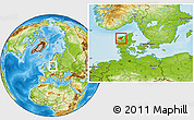 Physical Location Map of Morso, within the entire country