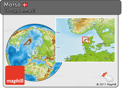 Physical Location Map of Morso, highlighted parent region