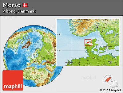 Physical Location Map of Morso, highlighted parent region