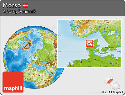 Physical Location Map of Morso, highlighted parent region