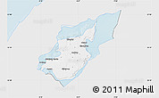 Silver Style Map of Morso, single color outside