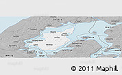 Gray Panoramic Map of Morso
