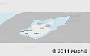 Gray Panoramic Map of Morso, single color outside