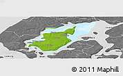 Physical Panoramic Map of Morso, desaturated