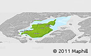 Physical Panoramic Map of Morso, lighten, desaturated