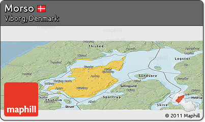 Savanna Style Panoramic Map of Morso