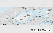 Silver Style Panoramic Map of Morso