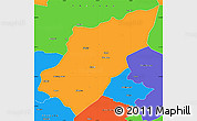 Political Simple Map of Morso