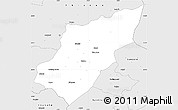 Silver Style Simple Map of Morso