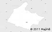 Silver Style Simple Map of Sallingsund