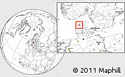 Blank Location Map of Sundsore, within the entire country